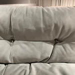 Cloud-Enveloped Lazy Straight Sofa with Handcrafted Button Tufting & Premium Matte Leather Upholstery